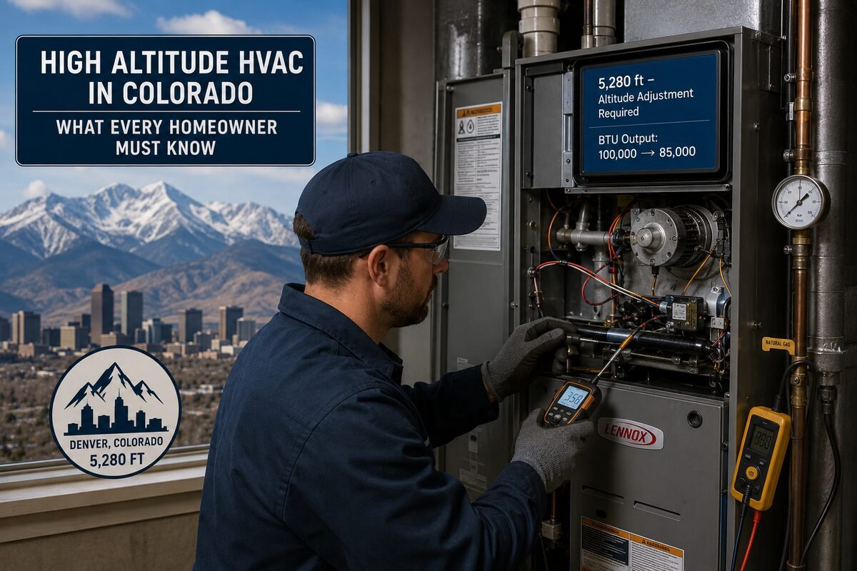 Colorado HVAC system at high altitude