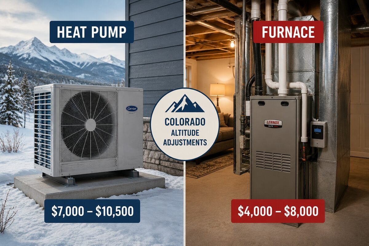 Heat pump vs furnace comparison Colorado