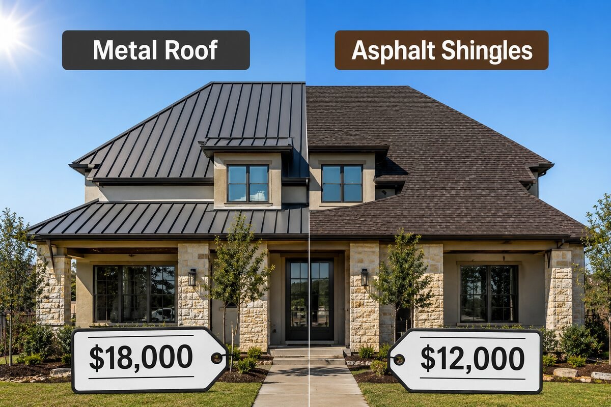Metal roof vs asphalt shingles comparison